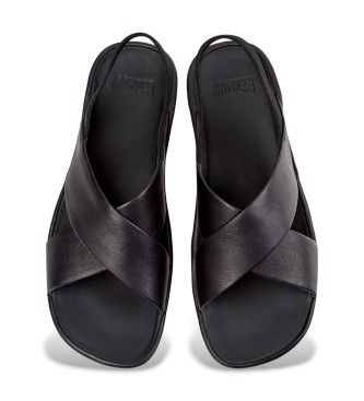 Camper Leather Sandals Right Isla black