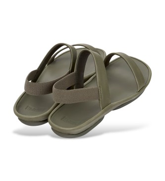 Camper Leather Sandals Right Isla green