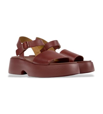 Camper Brown Tasha Leather Sandals