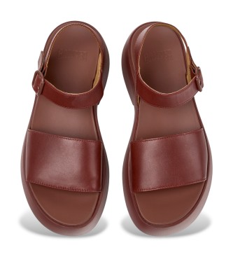 Camper Brown Tasha Leather Sandals