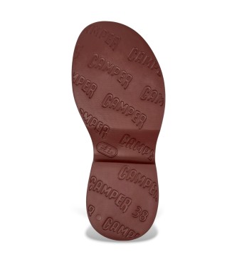 Camper Brown Tasha Leather Sandals