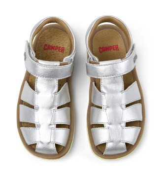 Camper Sandalias de piel Bicho plateado