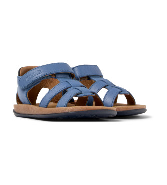 Camper Sandales en cuir bleu Bicho