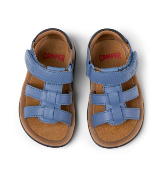 Camper Sandales en cuir bleu Bicho