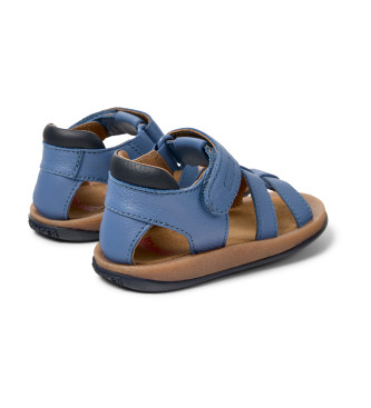 Camper Sandales en cuir bleu Bicho