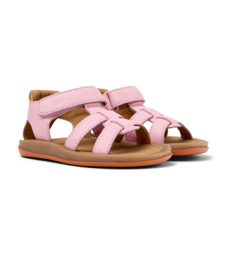 Camper Sandali in pelle rosa con insetti