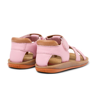 Camper Sandali in pelle rosa con insetti