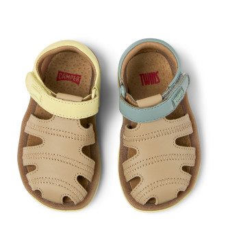 Camper Sandalias de piel Bicho Twins multicolor