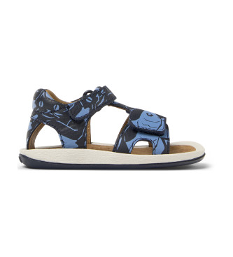 Camper Sandales en cuir Bicho Twins bleu