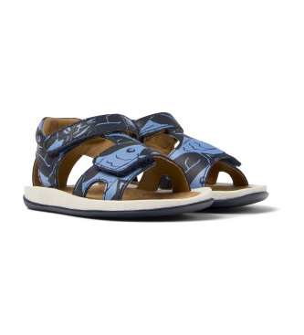 Camper Sandales en cuir Bicho Twins bleu