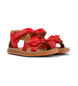 Camper Sandalias de piel Bicho Twins rojo