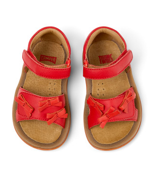 Camper Sandalias de piel Bicho Twins rojo