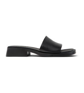 Camper Dana Ledersandalen schwarz