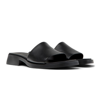 Camper Dana Ledersandalen schwarz