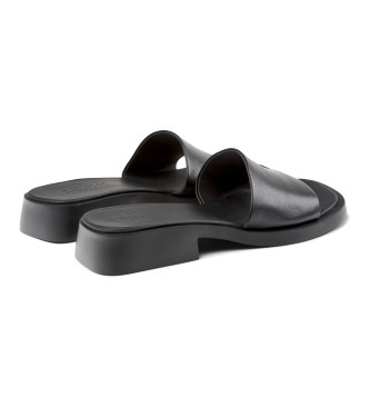 Camper Dana Ledersandalen schwarz