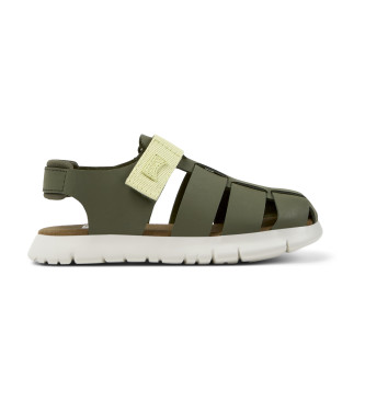 Camper Sandalias de piel Oruga verde