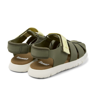 Camper Sandalias de piel Oruga verde