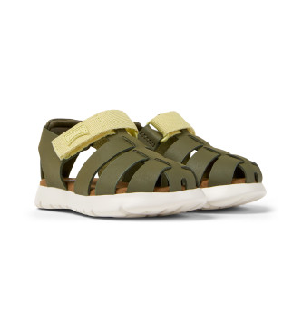 Camper Sandales en cuir Caterpillar vertes