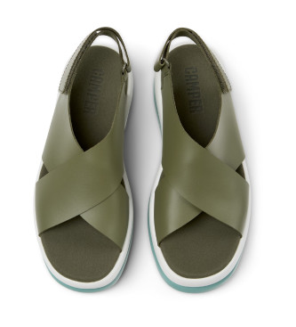 Camper Sandales en cuir Pelotas Flota Up vert