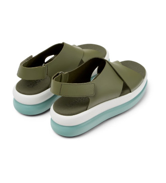 Camper Sandales en cuir Pelotas Flota Up vert