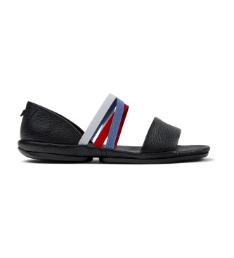 Camper Sandalias de piel Right Nina Twins negro