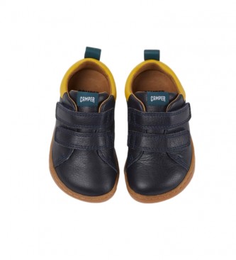 CAMPER Peu navy leather sneakers