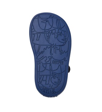 Camper Sella Hypnos sandlias de couro azul marinho