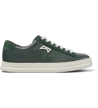 Camper Sapatilhas de couro verde Runner Four