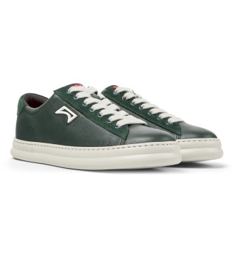 Camper Sapatilhas de couro verde Runner Four