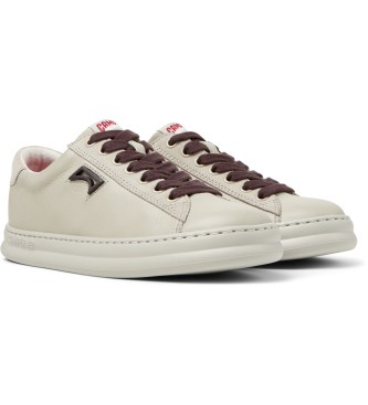 Camper Baskets en cuir beige Runner Four