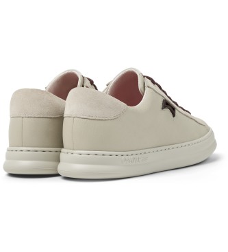 Camper Baskets en cuir beige Runner Four