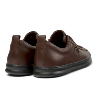 Camper Usnjene športne copate Runner Four brown
