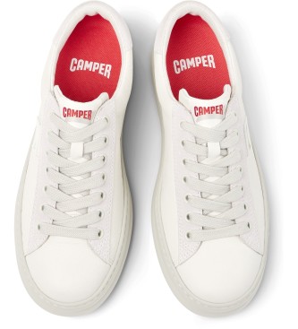Camper Runner Four Leder Turnschuhe wei