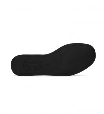 Camper Leren sandalen Misia zwart -Hoogte sleehak + plateau: 5,7 cm