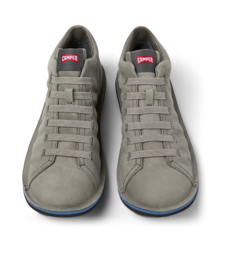 Camper Sneakers in pelle grigia Beetle