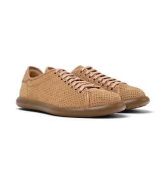 Camper Pelotas Soller sneakers i lder, nudefrgade