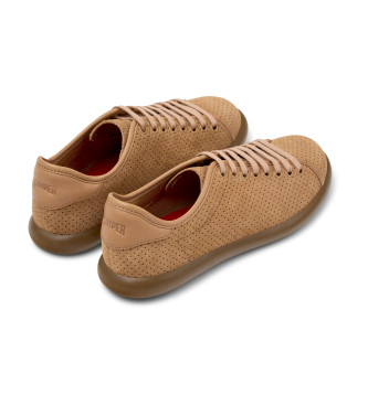 Camper Pelotas Soller sneakers i lder, nudefrgade