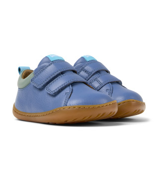 Camper Baskets Peu Cami en cuir bleu