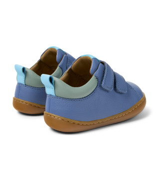 Camper Baskets Peu Cami en cuir bleu