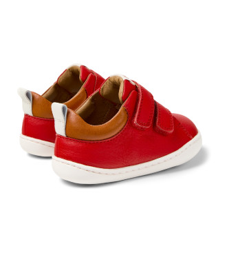 Camper Chaussures Peu Cami en cuir rouge