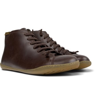 Camper Baskets Peu Cami en cuir marron