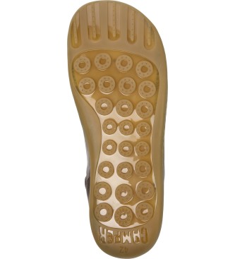 Camper Baskets Peu Cami en cuir marron