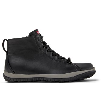 Camper Peu Pista GM Leder Turnschuhe schwarz