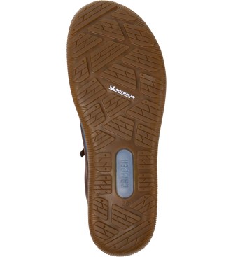 Camper Peu Pista Gm Braun Leder Turnschuhe