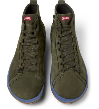 Camper Chaussures en cuir Peu Pista GM vert
