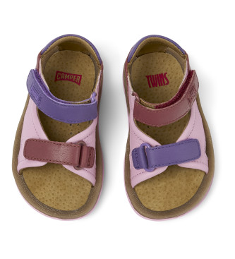 Camper Pink Bicho Leather Sandals