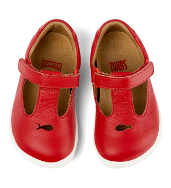 Camper Sapatos de couro TWS FW vermelho
