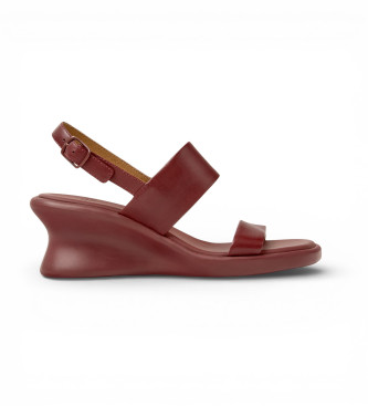 Camper Leather Sandals Louise burgundy