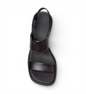 Camper Ledersandalen Louise schwarz