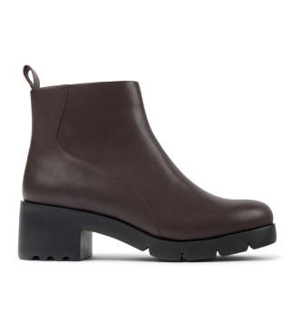 Camper Brown Wanda Leather Ankle Boots